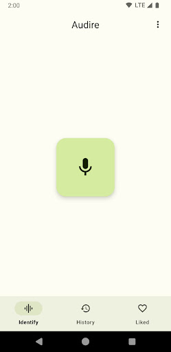 Android application Audire screenshort