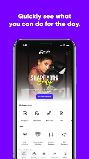 MyFitMantra Screen 2