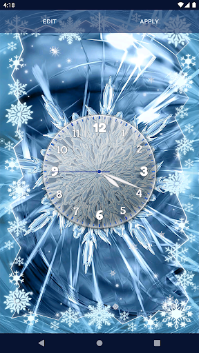 Snowflake Stars Live Wallpaper Screen 3