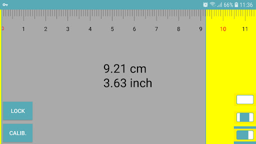 Règle cm mm inch Screen 3