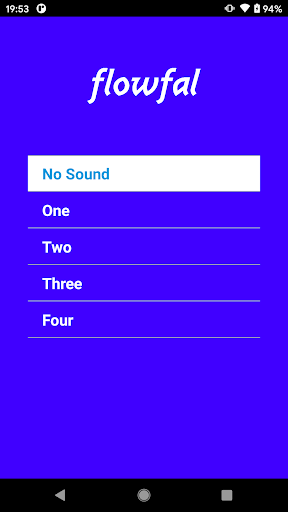 Android application Flowfal screenshort