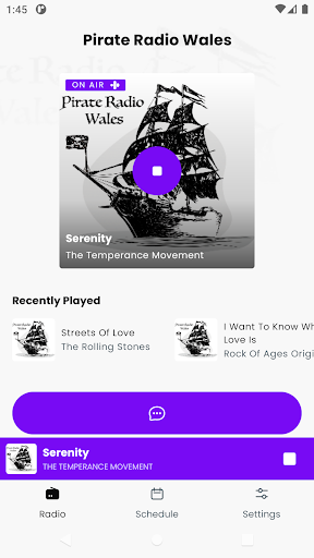 Android application Pirate Radio Wales screenshort