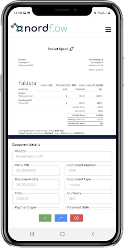Android application Nordflow screenshort