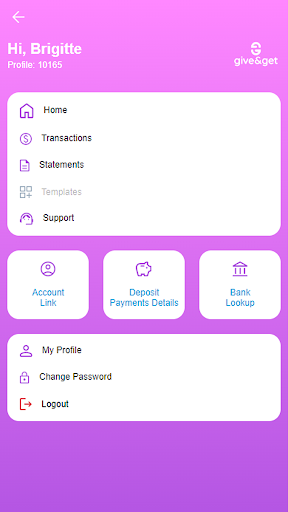 Give & Get Client Direct Screen 2