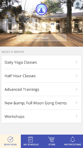 Android application Yoga at the Ashram screenshort