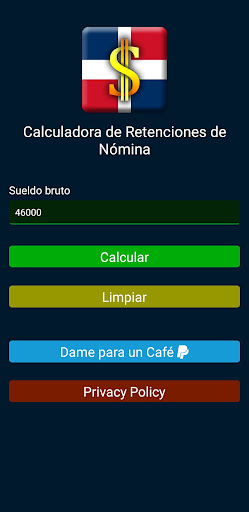 Android application Nómina RD screenshort