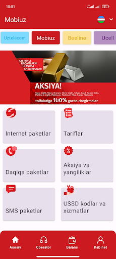 USSD UZB MOBILE Screen 2