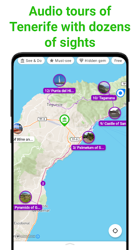 Android application Tenerife Tour Guide:SmartGuide screenshort