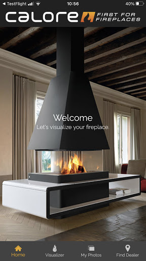 Android application Calore Fireplaces Visualizer screenshort