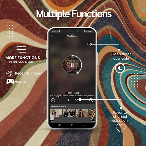 Screenshot of 70s Music