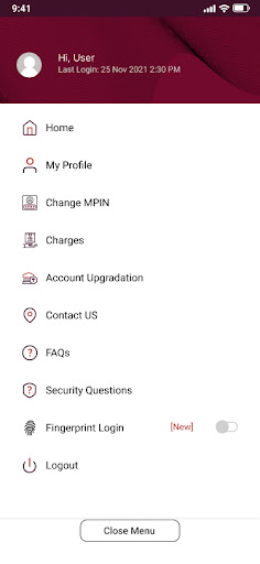 IPPB Mobile Banking Screen 3