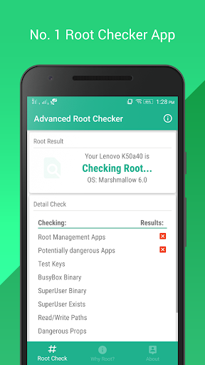 Android application Advanced Root Checker screenshort