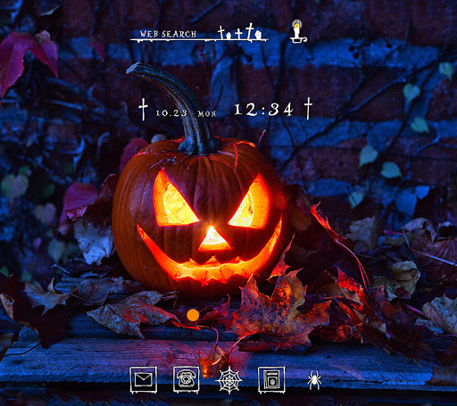 Android application Pumpkin Candle Theme screenshort