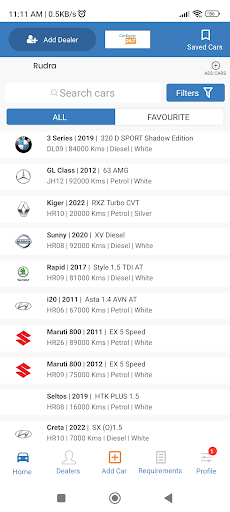 Android application CarBazar24/7 screenshort