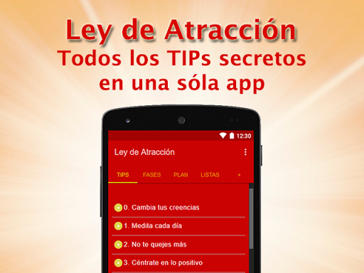 Android application Ley de Atracción screenshort