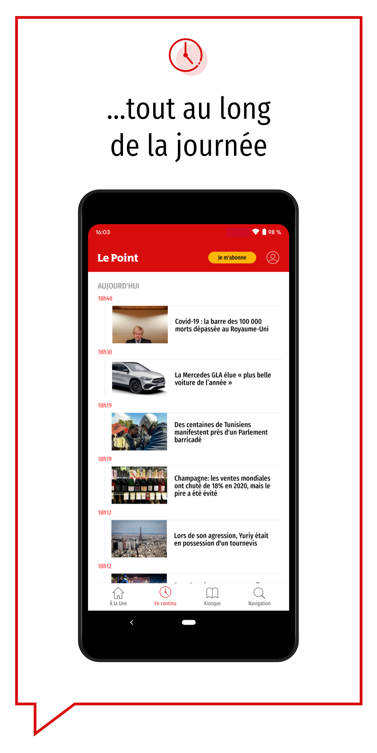 Android application Le Point | Actualités & Info screenshort