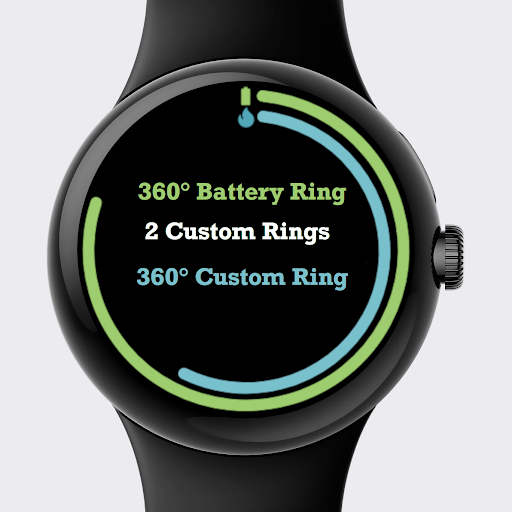 Rings Pixel Watch Face Screen 3