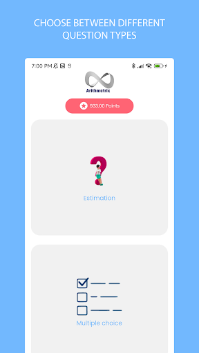 Android application Arithmatrix screenshort
