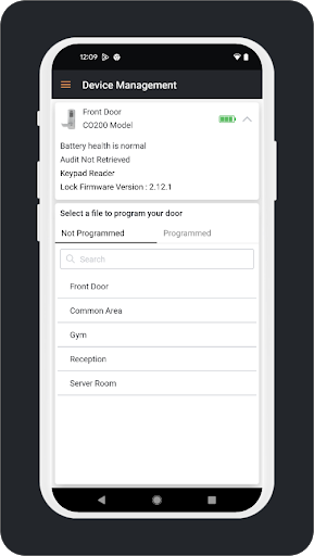 Screenshot of Schlage Utility Software - SUS