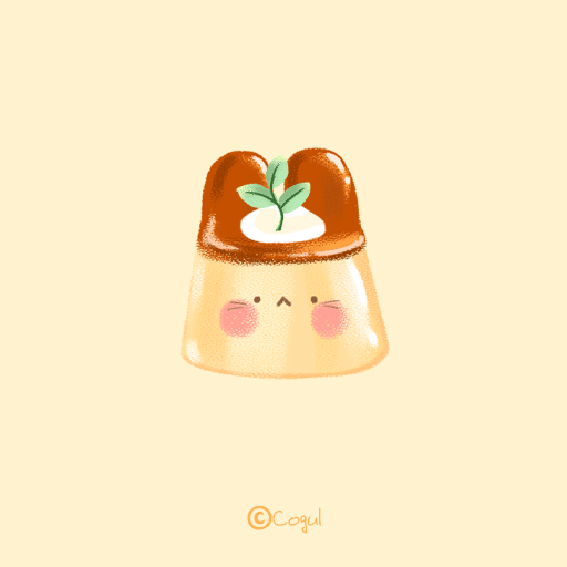 카카오톡 테마 - 말랑몰랑토끼푸푸딩_소프트옐로 logo