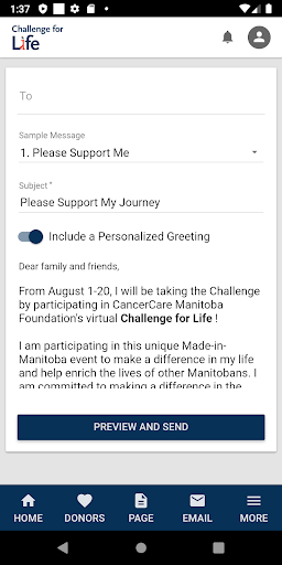 Challenge for Life Screen 3