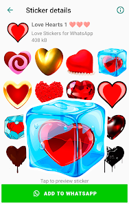 Screenshot 10 Románticas Pegatinas de Amor android