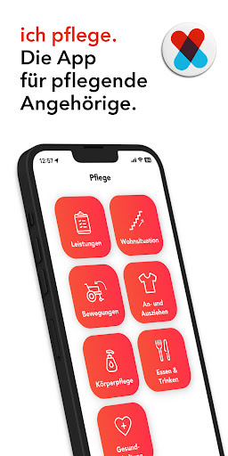 Android application ich pflege screenshort