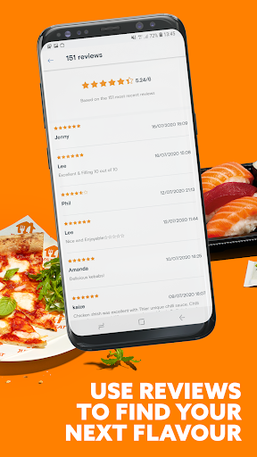 just eat menus