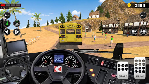 Offroad School Bus Driving: Flying Bus Games 2020  Screenshots 9