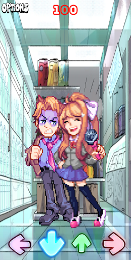FNF Doki Monika DDT Bad Ending