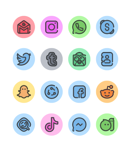 Android application You-R Circle Icon Pack screenshort