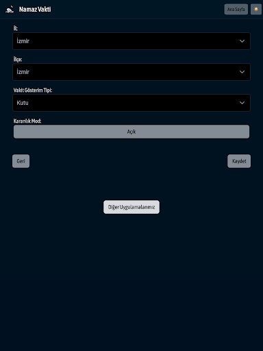 İnternetsiz Namaz Vakti