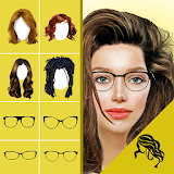 Hairstyle Changer app, virtual makeover women, men icon