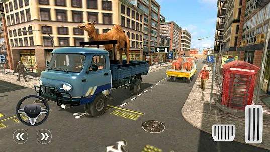 trò chơi 3d xe tải động vật