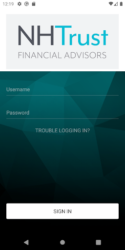 Android application NHTrust Financial Advisors screenshort