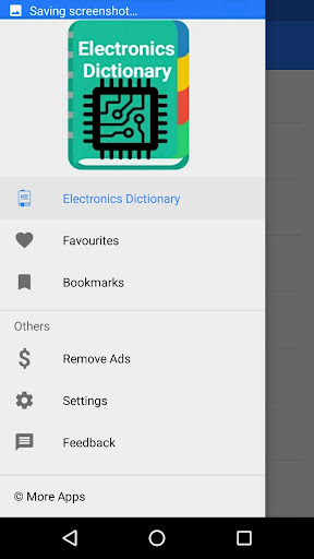 Android application Electronics Dictionary screenshort
