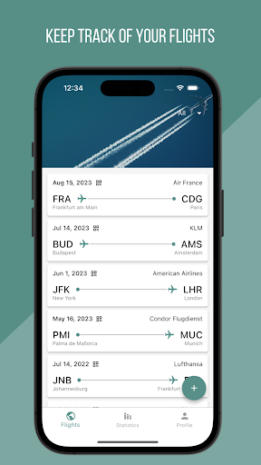 Android application myFlights - Flight Diary screenshort