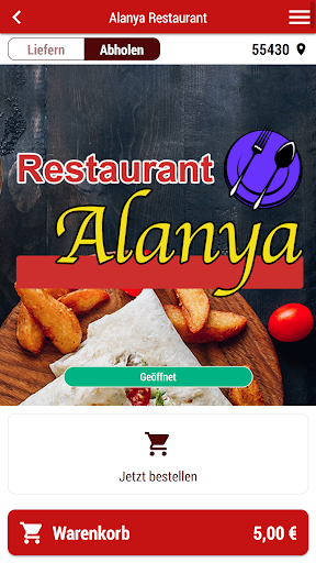 Android application Alanya Restaurant Oberwesel screenshort