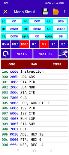 Mano Simulator Screen 2