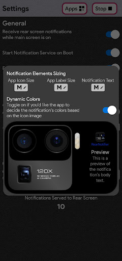 Rear Notifier Mi 11 Ultra