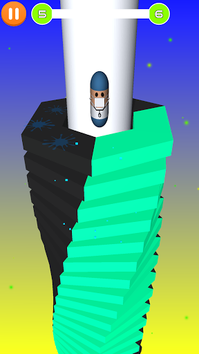 Android application Helix Stack Ball Blast 3D screenshort