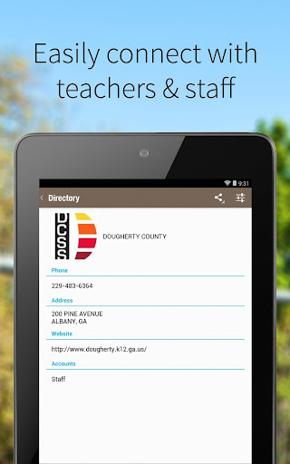 Dougherty County School System Screen 2