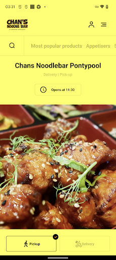 Android application Chans Noodle Bar Pontypool screenshort