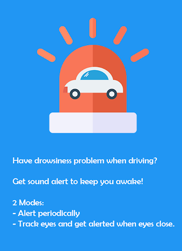 Android application Driver Sleep Alert screenshort