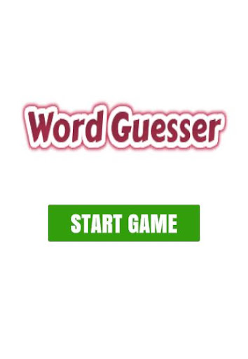 Android application WordGuessr Word Guesser screenshort