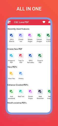 Android application CSC Love PDF screenshort