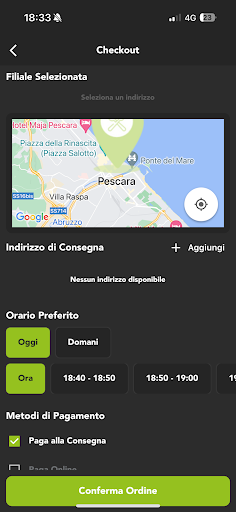 Android application Don Basilico screenshort