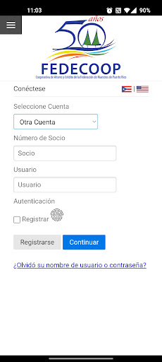 Android application FedeCoop Móvil screenshort