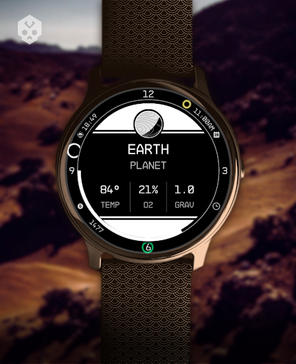 Planet in stars Watch Face Screen 3