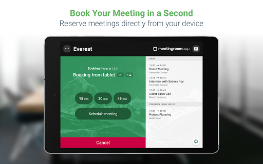 MeetingRoomApp Booking System Screen 2
